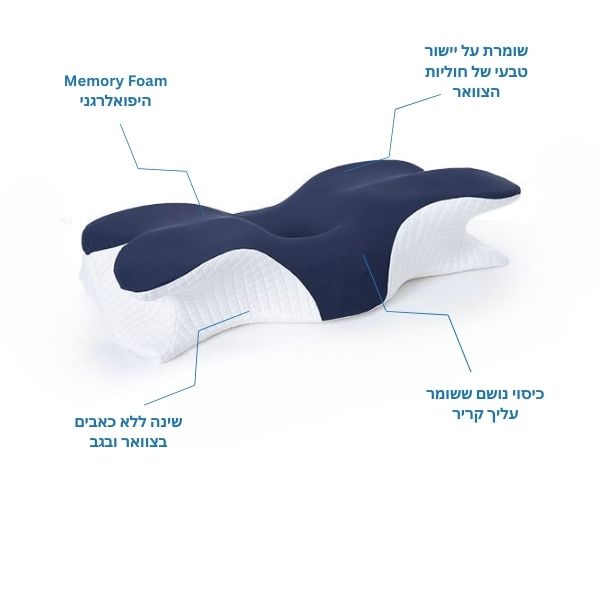 כרית אורטופדית  Memory Foam לשינה בריאה